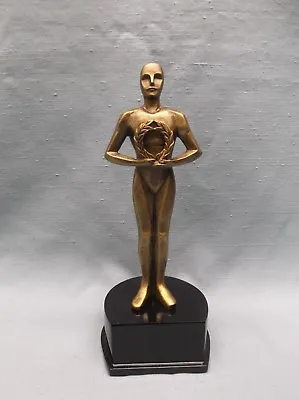 Male Victory Resin Trophy Award  Pageant Holding A Wreath RF991 • $5.99