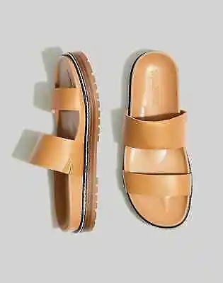 MADEWELL Women's Brown The Charley Double-Strap Sandal SIZE 8 ND955 ($98) • $38