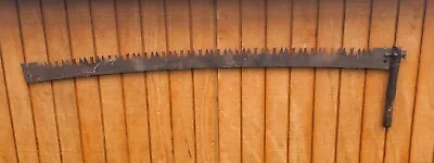 Antique 2 Man Crosscut Logging Saw Carpenter Outdoor Tool Primitive Decor #14 • $69.99