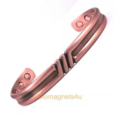 £10.95 • Buy Best Quality Pure Copper Bio Magnetic Healing Bracelet/Bangle Pain Relief Medium