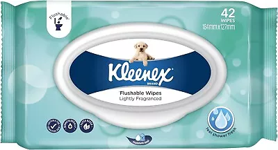 Kleenex Flushable Fresh Wipes Fragrance Free 42 Wipes • $4.31