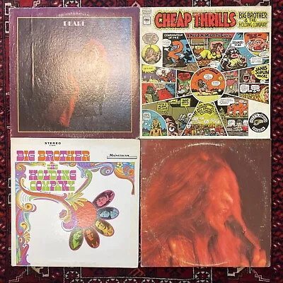 Janis Joplin Vintage Vinyl Lot (4 LPs) 60s Classic Rock Records • $49.99
