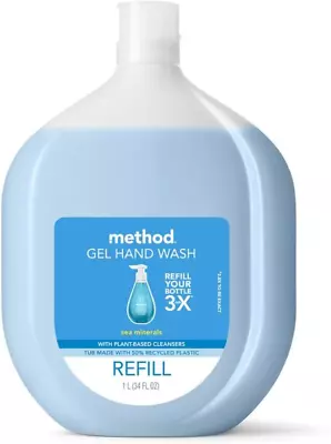 Method Gel Hand Soap Refill Sea Minerals Biodegradable Formula 34 Fl Oz Pack • $11.87