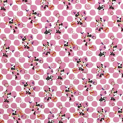 Disney Polkadot Minnie Mouse -100% Craft Cotton Fabric Material 54  140cm Wide • £5.99