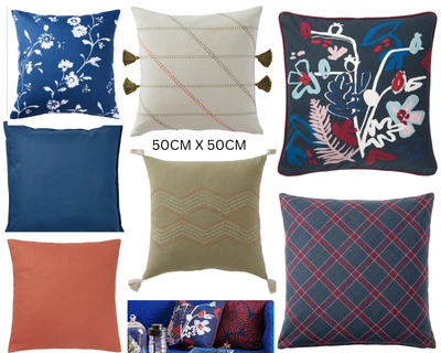 £5.99 • Buy Ikea Handmade Cushion Covers, 100% Cotton 50x50cm Brand New