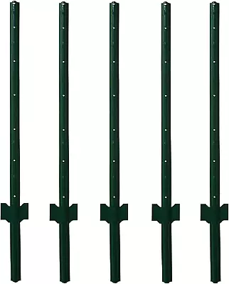 Metal Fence Post Fence U Post Green 4 Feet Pack Of 5 For Garden Wire Fence U-C • $50.02
