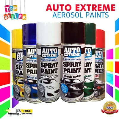 Spray Paint Car Van Bike Auto Extreme Primer Matt Gloss Wood Metal Plastic -A6 • £6.48