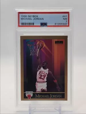 Michael Jordan 1990-91 Skybox Back Golf Chicago Bulls #41 Psa 7 Q1518 • $1