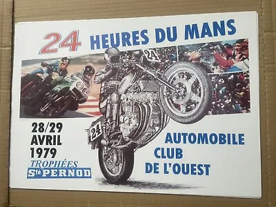 24 HOUR LE MANS 1979 MOTORCYCLE POSTER CBX Honda (copy) • £12