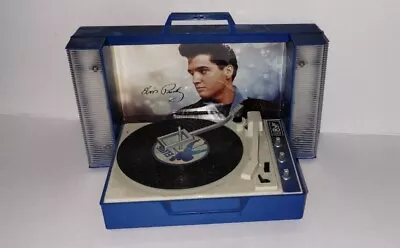 Elvis Presley Mini Record Player Novelty Light Up Decor Piece 3 Songs • $45.49