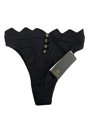 Vix Paulahermanny Solid Black Imani Bikini Bottom M  • $29.99