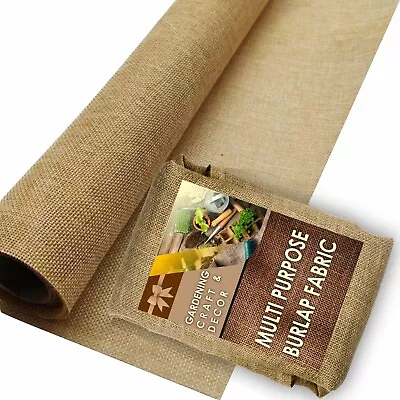 Burlap Rolls 40  X75' - Multipurpose Jute Fabric Burlap Rolls For Gardening • $72.99