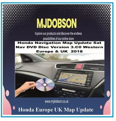Honda Sat Nav CR-VAccordLegendCivic(IMA)CR-Z Insight  Latest Disc  • £15.50