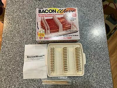 The Original Bacon Wave Microwave Bacon Tray Cooks Up To 14 Slices As Seen On TV • $16.99