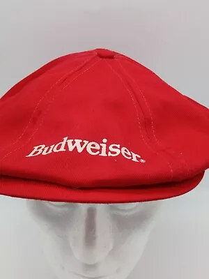 Vintage Official Budweiser Snapback Newsboy Cabbie Gatsby Golfer Mushroom Cap US • $9.97