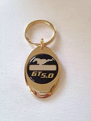 Ford Mustang GT 5.0 Keychain Solid Brass Key Chain Personalized Free • $26.99
