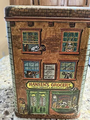 Vtg 70s Cheinco Industries Made In USA  Metal Tin Flour Mill Bakery Canister • $12