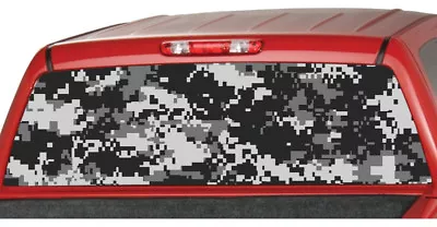 $47.20 • Buy URBAN DIGITAL CAMO BLACK Rear Truck Ute Window Graphic Decal Tint Camouflage 