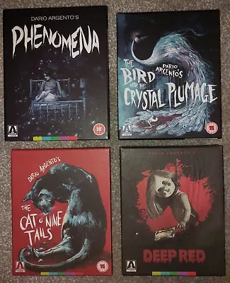 DARIO ARGENTO COLLECTION Arrow Limited Edition Phenomena Deep Red &More Blu-ray • £65