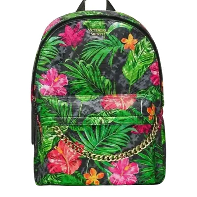 Victoria’s Secret Floral Tropical Paradise Backpack Carry-on Hibiscus School • $55.99