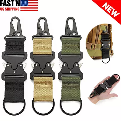 Tactical Key Chains EDC Gear Clips Large Military Keychain Molle Accessories • $9.86