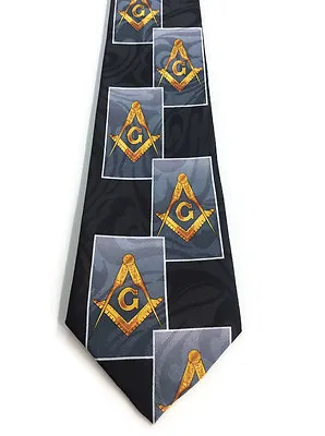 Masonic Square & Compass Religious Neck Tie • $17.99