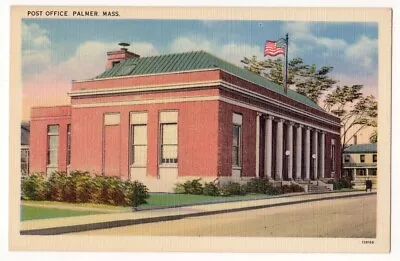Palmer Massachusetts C1940's United States Post Office Building • $1.35