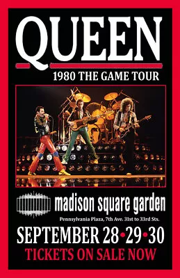 Queen Replica 1980 Concert Poster • $13.99