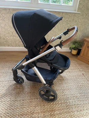 £120 • Buy Micralite Silver Cross GetGo Pushchair, Black, With Accessories Inc Bassinet