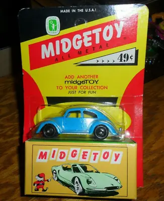 VINTAGE MIDGETOY VOLKSWAGEN VW BEETLE BUG Old Stock SIGNED By Founders W/ Box • $249