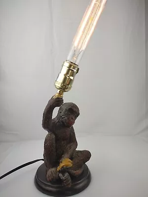 Monkey Holding A Lightbulb/lightsaber/ Old Style Light Bulb Desk Table  Lamp  • $61.24