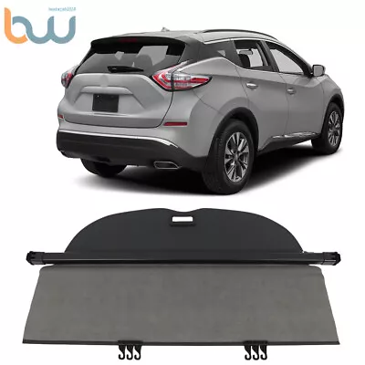 For 15-2018 Nissan Murano Retractable Rear Trunk Cargo Cover Security Shade Area • $52.79