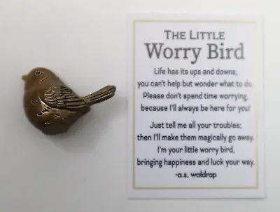 O3 The Little Worry Bird Pocket Charm Mini Figurine Ganz Er67000 I'm Here For U • $8.99