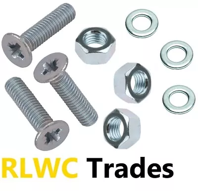£2.59 • Buy M2.5 - 2.5mm METRIC POZI COUNTERSUNK MACHINE SCREWS NUTS AND WASHERS ZINC PLATED