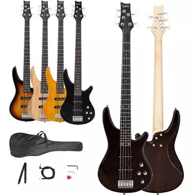 Brand New 5 Colors Electric 5 String 24 Frets Rosewood Fingerboard Bass Guitar • $99.85