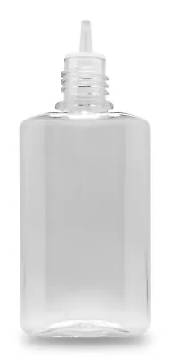 £4.79 • Buy Clear PET Plastic Empty Dropper Flat Postal Bottle 30ML Long Tip Childproof Cap