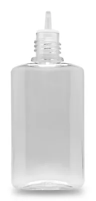 £4.79 • Buy Clear PET Plastic Empty Dropper Flat Postal Bottle 30ML Long Tip Childproof Cap