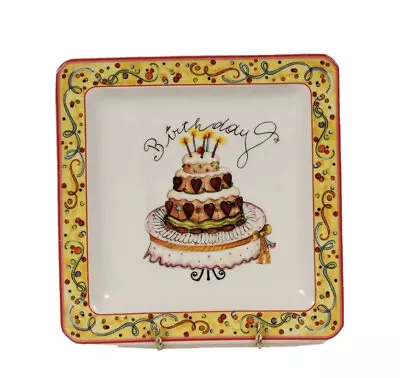 Vintage Birthday Wishes Dessert Plate • $15.70