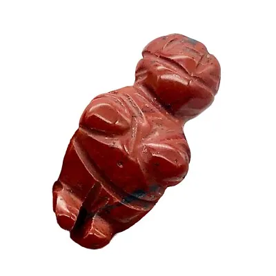 Red JASPER Goddess Of Willendorf Animal Figurine | 20x10x9mm | Red • $11.99