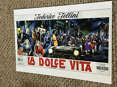 La Dolce Vita Federico Fellini Poster 11 X 17 (331) • $10.75