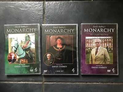 David Starkey Monarchy Complete Series 1 2 & 3 All Sealed As New • £30