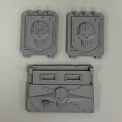 Forge World Iron Warriors Rhino Doors Emblems Chaos Warhammer 40000 Resin • $85.32