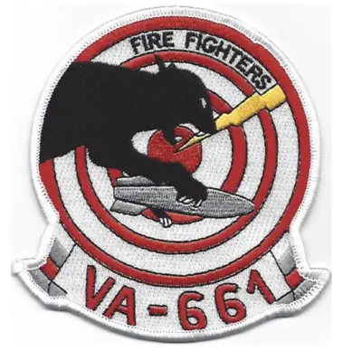 $28.99 • Buy 4.25  Navy Va-661 Attack Reserve Squadron Six Six One Embroidered Patch