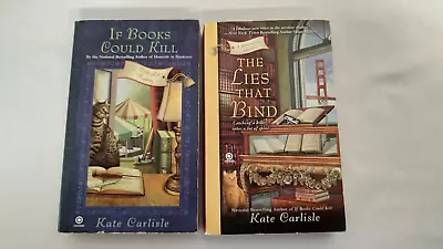 Kate Carlisle Bibliophile Mysteries Lot Books 2 & 3 Cozy Mystery Paperback • $7.50