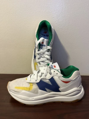 $85 • Buy New Balance X Staud 5740 'White Blue Quartz' Men Sz 9.5/ Women Sz 11/ 990/992
