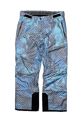 Volkl Women’s Size 12 High Waisted Blue Gray Sensortex Ski Snowboarding Pants • $49.99