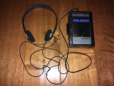 Sony Walkman WM-F41 Radio/Cassette Player MDR-012 Headphones Vtg - NOT WORKING • $25