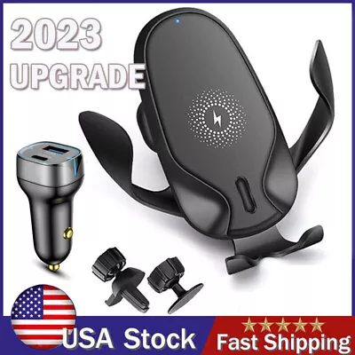 Car Wireless Fast Charger Phone Holder For Motorola Razr 40 Ultra/Razr 40/Edge+ • $10.99