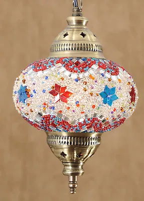 $43.67 • Buy Turkish Moroccan Mosaic Ceiling Hanging Pendant Light Fixture Lamp Lantern 