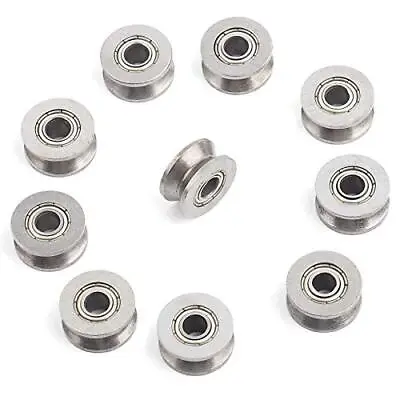 Stainless V Groove Bearing Grooved Bearing Precision Mini Dobble Pulley Wheels R • $10.63